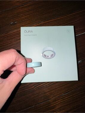 Oura Ring 4 Ceramic Tide Size 10
